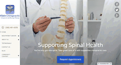 Desktop Screenshot of kleinchiroandmassage.com