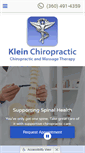 Mobile Screenshot of kleinchiroandmassage.com